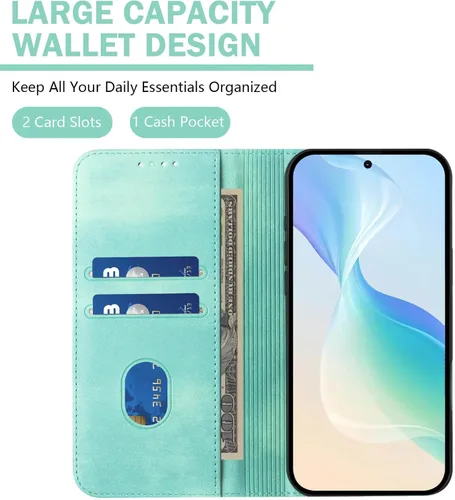 Miniatura 2 de Funda compatible con Motorola Moto E22 4G, compatible con Motorola Moto E22i 4G Card Slotting Wallet Phone Funda de cuero QS