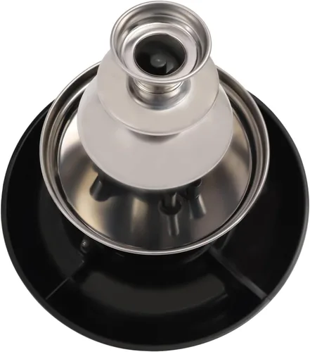 Miniatura 6 de Fuente de fondue de chocolate de 3 niveles, capacidad de 1 libra, con varilla giratoria en espiral, hecha de polipropileno y acero inoxidable 430