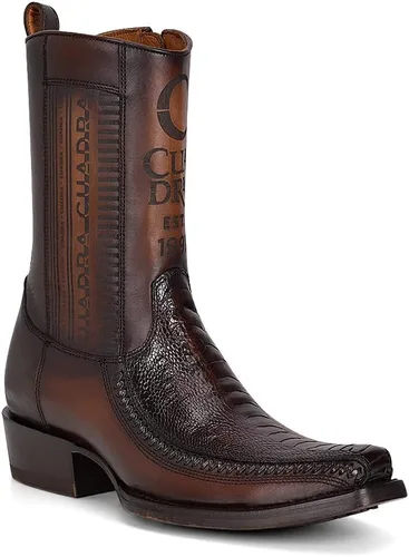Miniatura 2 de Cuadra Botas vaqueras para hombre en piel auténtica de avestruz 1J2KPT
