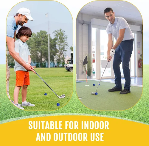 Miniatura 4 de Junkin 80 unidades de pelotas de golf de espuma, pelotas de goma para practicar, sensación y vuelo realistas, entrenamiento deportivo para golf