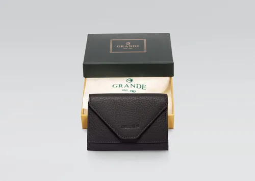 Miniatura 101 de grande Estuches para tarjetas 3639, Naranja, Tarjetero de cuero con cierre magnético, cartera pequeña de acordeón para mujer