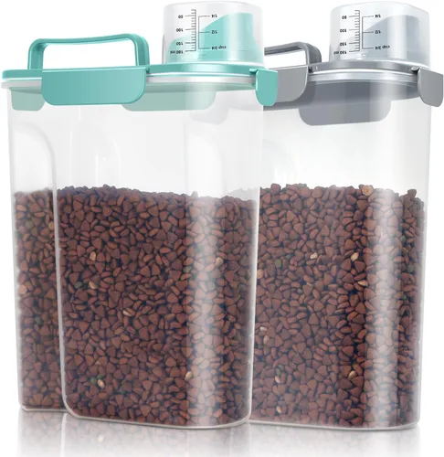 Miniatura 23 de TBMax Contenedor de Almacenamiento de Comida para Gatos y Perros de 5 a 7 libras, Contenedor Secundario de Almacenamiento de Comida para Mascotas
