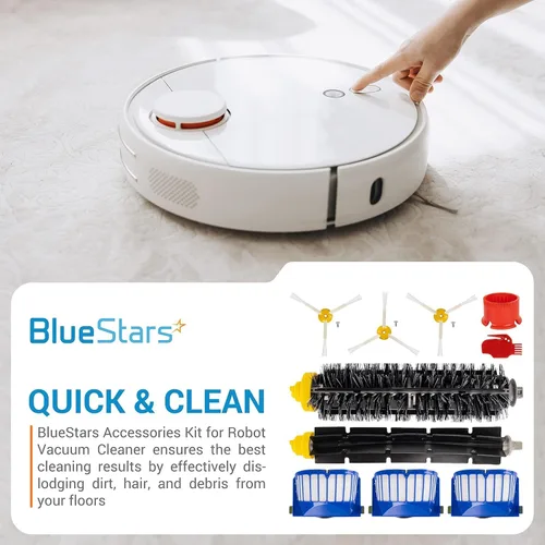 Miniatura 2 de BlueStars Kit de piezas de repuesto para aspiradora i-Robot Roomba 600 Series 694 676 675 692 695 677 671 655 645 690 680 660 650 620 614 y 500