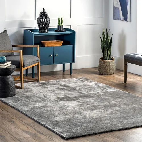 Miniatura 10 de nuLOOM Alfombra de Área de Felpa Acogedora de 5' x 8', Lavable a Máquina, Antideslizante, Alfombra Shag Suave y Esponjosa para Sala de Estar, Crema