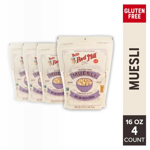 Miniatura 5 de Bob's Red Mill Muesli sin gluten, 16 oz (paquete de 4) – Sin gluten, sin OGM, Kosher