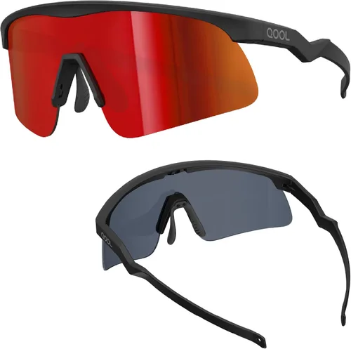 Living out your qool time QOOLTIME Z87 - Gafas de sol deportivas para ciclismo, hombres, mujeres, jóvenes, pickleball para correr, béisbol