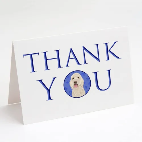 Miniatura 136 de Caroline's Treasures CK8919GCA7P - Tarjetas de felicitación y sobres de agradecimiento tricolor #1, diseño de pastor australiano, color negro, Blanco