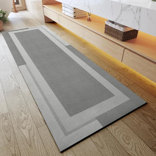 Miniatura 35 de YDKGL Alfombra de Baño Antideslizante, Respaldo de Goma Ultra Delgada Alfombras de Baño que Caben Debajo de la Puerta Secado Rápido Súper Absorbente