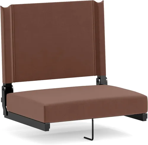 Miniatura 35 de Flash Furniture - asiento cómodo para usar en gradas de Flash - soporta 500 libras Silla de estadio ligera con asa y asiento ultra acolchado