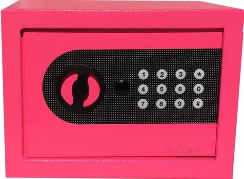 Caja de seguridad electrónica digital de pared para pistola de joyería Efectivo ValuABLE (PINK)