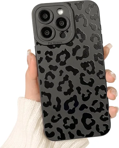 Miniatura 15 de Lovmooful Funda compatible con iPhone 13 Pro Max, diseño de mariposa grande, negro, para niñas y mujeres, TPU suave a prueba de golpes, protector