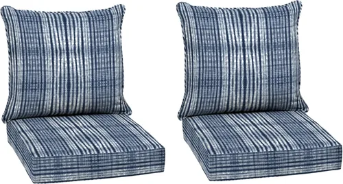 Miniatura 45 de Arden Outdoor Deep Seat Cushion Set, 24 x 24 pulgadas, Cojín para exteriores resistente al clima, a la lluvia y a la decoloración para silla, sofá