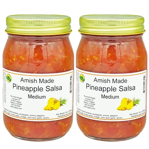 Miniatura 22 de Arndts Fudgery Amish Made Salsa Tarros de 2-16 onzas (manzana mediana)