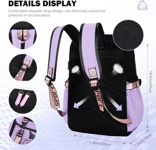 Miniatura 2 de Roffatide Mochila de anime impresa de negocios casual para computadora portátil, mochila para viajes, senderismo, mochila de 17 pulgadas A