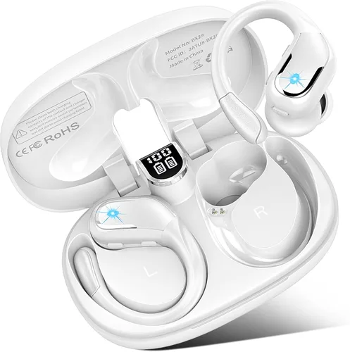 Miniatura 8 de Auriculares inalámbricos, auriculares deportivos Bluetooth 5.4 2026 nuevos auriculares Bluetooth con estéreo de 75 horas, 4 micrófonos ENC, Azul