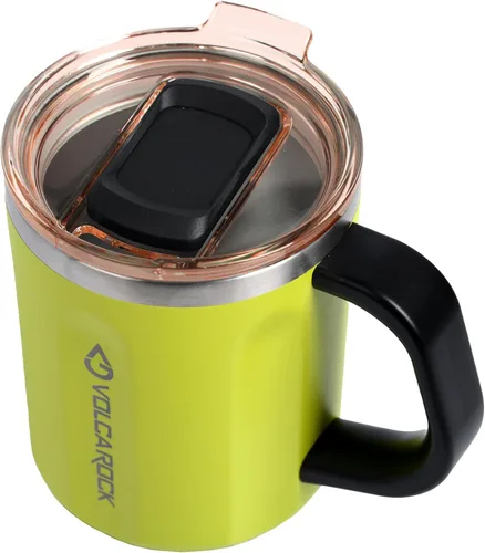 Miniatura 9 de Taza de café de 16 onzas con asa y tapa, taza de café sin BPA, mantiene el frío 6 horas y mantiene el calor 5 horas, gran taza de té para uso