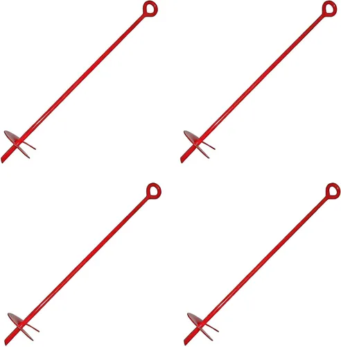 Miniatura 5 de MTB Supply 1 Pack Anclaje de Suelo de 15 Pulgadas con Broca de 3 Pulgadas de Hélice, Varilla de 12mm, Anclaje de Suelo de Alta Resistencia