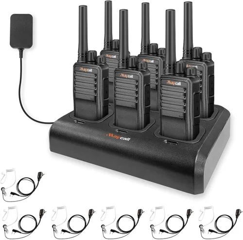 Miniatura 12 de Walkie Talkies MC-180 - Paquete de 2 unidades para adultos de largo alcance recargable de 2550 mAh, radios portátiles FRS bidireccionales, radios