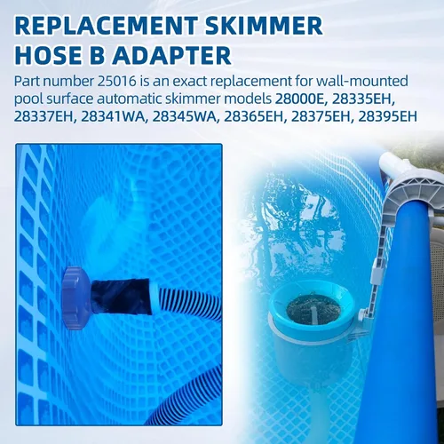 Miniatura 3 de TonGass 11238 Adaptador B de manguera de skimmer para piscinas sobre el suelo Intex Reemplazo exacto compatible con piezas de piscina Intex