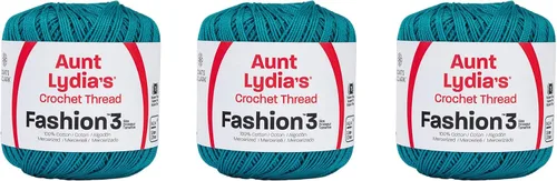 Miniatura 10 de Aunt Lydia Classic Crochet - 3 unidades de 350y/1,049.9 ft - Natural