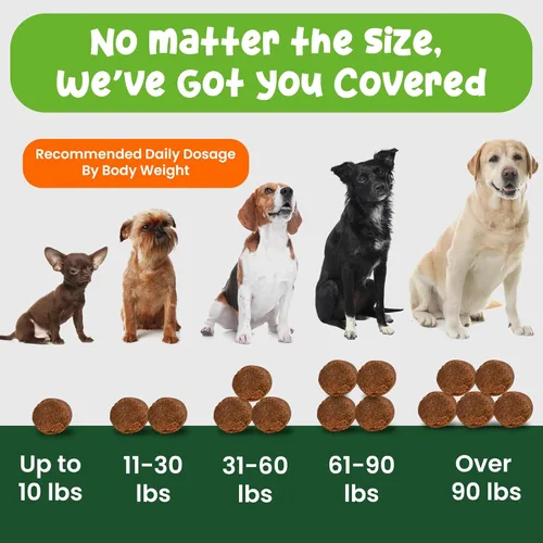 Miniatura 3 de Vibin' Tails Multivitamínico 24 en 1 para perros, glucosamina condroitina apoyo para cadera y articulaciones, probióticos y omega-3, piel y pelaje