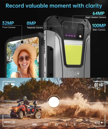 Miniatura 13 de 8849 Tank 2 Pro Smartphone Resistente Desbloqueado, 24+512GB/1TB Android 14 Teléfono Celular Resistente con Proyector, 6.79’’ 4G Teléfonos Móviles