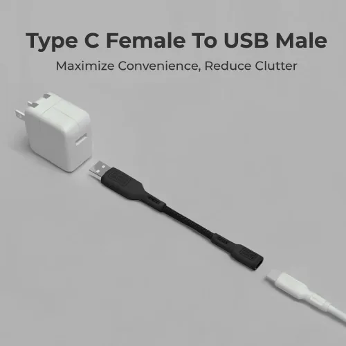 Miniatura 2 de BLACK+DECKER Adaptador USB C a USB [2 unidades] Tipo C hembra a USB macho OTG Cable USB a USBC Adaptador Apple compatible con MacBook Pro/Air iPhone