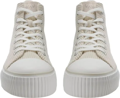 Miniatura 2 de PepStep Women's Fashion Platform High Top Sneakers, Cute Corduroy or Faux Lamb's Fur UpperMemory Foam Insole,Trendy Slim Shoe Lace
