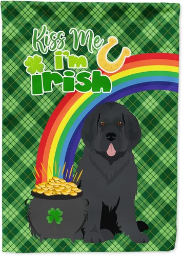 Miniatura 136 de Caroline's Treasures WDK4731GF - Bandera decorativa para jardín del día de San Patricio, color negro y tostado, Airedale Terrier, para jardín