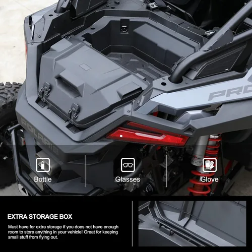 Miniatura 4 de KIWI MASTER 36 QT Caja de carga trasera para 2022-2026 Polaris RZR Pro R/ 4 Compartimento de almacenamiento trasero de accesorios 2884236