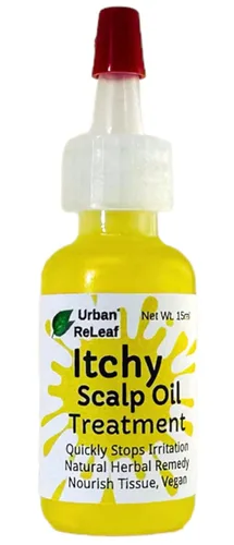 Urban ReLeaf Tratamiento de aceite para el cuero cabelludo. Trenzas, pelucas, tejidos, peinados apretados y alivio de la picazón en la piel, cabeza
