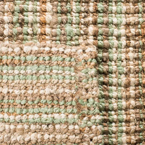 Miniatura 7 de SAFAVIEH Alfombra de área de 9 x 12 pies, colección de fibra natural, grande, salvia y marrón natural, yute hecho a mano, estilo de granja, pelo