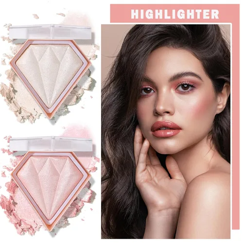 Miniatura 2 de Face Shimmer - Paleta de resaltadores, 1.0 onzas, blanco perla + rosa hada, de larga duración, brillante, polvo, unisex, paleta, colores mixtos