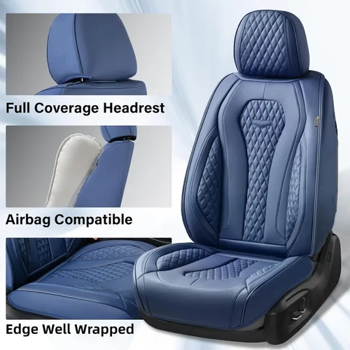 Miniatura 3 de Coverado Fundas de asiento, fundas de asiento de automóvil, fundas de asiento delantero, funda azul para asiento de automóvil, fundas impermeables