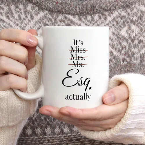 Miniatura 4 de Shqiueos Taza de 11 onzas, regalos de abogados para mujeres, regalos para examen de abogados, regalo de oficina para abogadas, JD, futura abogada