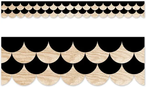 Miniatura 70 de CTP Borde EZ de Festones Negros para Tablón de Anuncios del Aula, Borde para Tablón de Anuncios del Aula (Creative Teaching Press 10674)