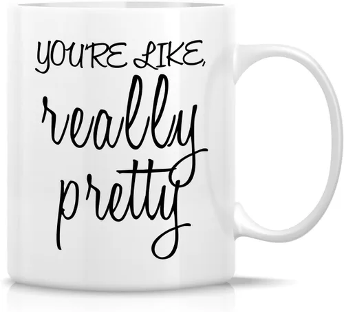 Miniatura 25 de Retreez - Taza divertida con texto en inglés "Once in A While Someone Amazing Comes Along", 325 ml, tazas de café de cerámica, regalos de cumpleaños