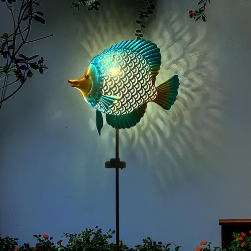 Miniatura 13 de HONGLAND Luces solares para exteriores para decoración de jardín, luces solares de colibrí de 46 pulgadas para exteriores, estacas decorativas