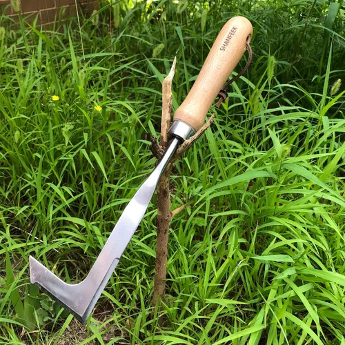Miniatura 2 de Extractor de Hierbas para Jardín Herramienta de Eliminación de Malas Hierbas para Jardín Azada de Jardinería Herramientas de Acero Inoxidable de Una