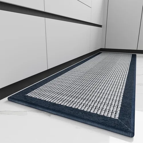 Miniatura 12 de PADOOR Tapetes de cocina para piso, alfombras de cocina antideslizantes, lavables, medio círculo, alfombra para fregadero de cocina, alfombra
