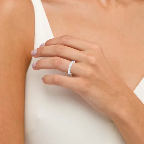 Miniatura 4 de Houston Diamond District 1-10 Carat LAB GROWN Diamond Eternity Wedding Anniversary Stackable Ring Band for Women Ultra Premium Collection