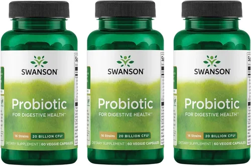 Miniatura 8 de Swanson Probiótico para la salud digestiva del tracto gastrointestinal Apoyo inmunológico Los viajeros apoyan 20 mil millones de UFC con prebiótico