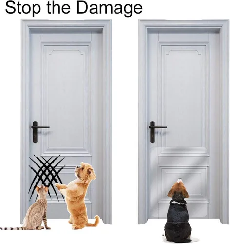 Miniatura 7 de In hand Protector transparente de arañazos para puerta de mascotas, protege tus muebles, cubierta flexible de lujo resistente