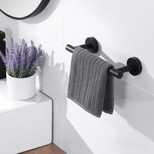 Miniatura 7 de Toallero KES para toalla de baño, cocina, mano, paños para trastes, hecho de acero inoxidable a prueba de óxido, montaje de pared, SUS304, 9