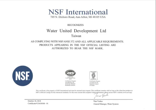 Miniatura 5 de Certificación NSF Grifo de Filtración de Agua Libre de Plomo para Ósmosis Inversa (Níquel Cepillado) Grifo Avanzado de Ósmosis Inversa para Beber