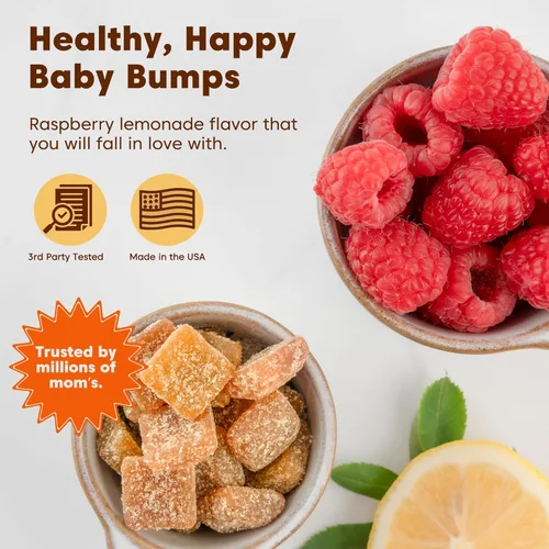 Miniatura 3 de Black Girl Vitamins - Gomitas prenatales para mujeres con vitaminas y ácido fólico para el apoyo a la salud ósea, sin gluten, (frambuesa-limonada)
