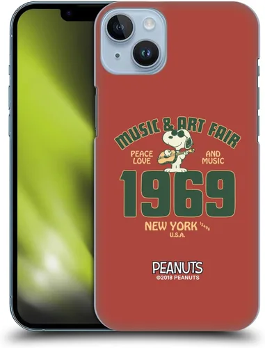 Miniatura 14 de Head Case Designs Funda rígida con licencia oficial de Peanuts Snoopy Woodstock Far Out Woodstock 50th compatible con Apple iPhone 15 Plus