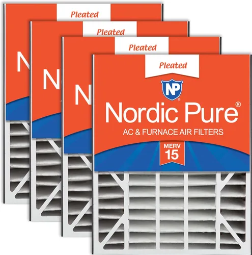 Miniatura 36 de Nordic Pure 20x25x5 (tamaño real: 19 3/4 x 24 1/4 x 4 7/8) Filtro de CA Air Bear MERV 13 Plus Carbon 4 Pack