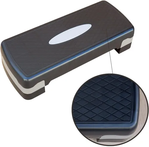 Miniatura 3 de Plataforma aeróbica de altura ajustable de 4 a 6 pulgadas, equipo de fitness, entrenamiento paso a paso, plataforma de ejercicios con 2 elevadores