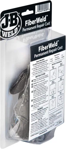 Miniatura 7 de FiberWeld Vendaje de Reparación Permanente 2x36 Pulgadas - Envoltura de Fibra de Vidrio Adhesiva de Alta Resistencia - Negro, 38236